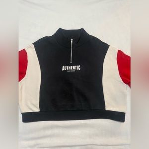 Navy Blue, Red, & White Sweatshirt